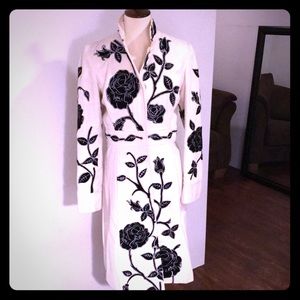 Black Embroidered Coat